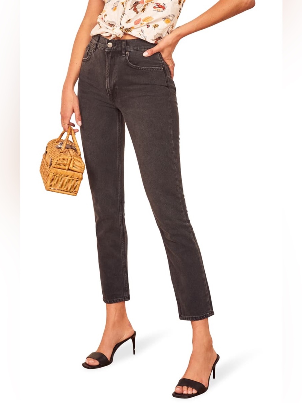REFORMATION High Waist Monterey Wash Jeans